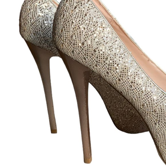De Blossom Collection Bling platform heels \ Size 9 - Picture 11 of 13